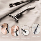 LISAPACK 2PCS Metal Eye Cream Applicator Wand Stick, Massager Tool - Image 4