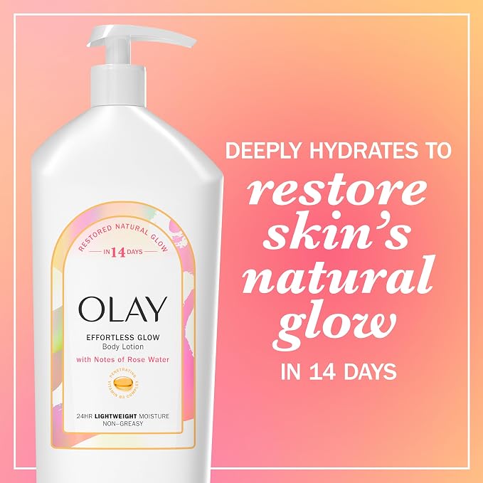 Olay Body Lotion for Women, Effortless Glow, Restore Natural Glow, 24hr - Image 3