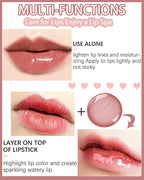 Plumping Lip Glow Oil, Hydrating Tinted Lip Oil Gloss, Glow Reviver Lip Oil - Image 3