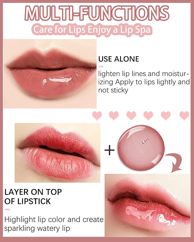 Plumping Lip Glow Oil, Hydrating Tinted Lip Oil Gloss, Glow Reviver Lip Oil - Image 3