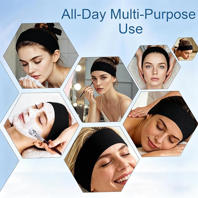 80 Pcs Disposable Facial Headbands - Image 5