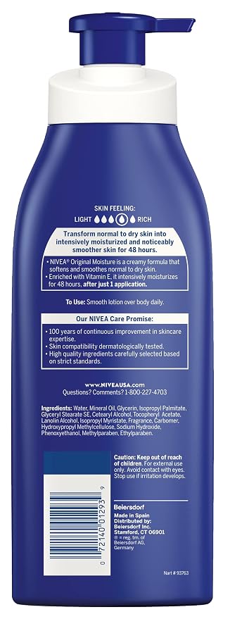 NIVEA Original Moisture Body Lotion - Image 12