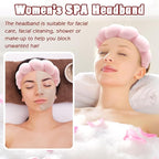 Zkptops Spa Headband for Washing Face Wristband Sponge Makeup Skincare Headband - Image 3
