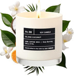 Lulu Candles | Island Coconut | Luxury Scented Soy Jar Candle | Hand Poured in by LULUCANDLES