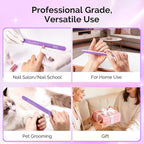 MelodySusie Nail File Kit, Professional Nail Art Manicure Pedicure Supplies - Image 6