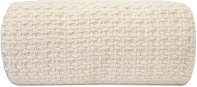 100% Fine Cotton Luxurious Basket Weave Blanket, Full/Queen Size by SweetHomeCollection