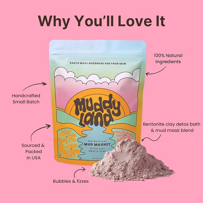 Bentonite Clay Detox Mud Bath Soak & Full Body Mud Mask - Image 10