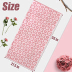 Jacquotha 2-Pieces Luxury Bath Towels Checkered Floral, Bathroom Decor & Pool - Image 4