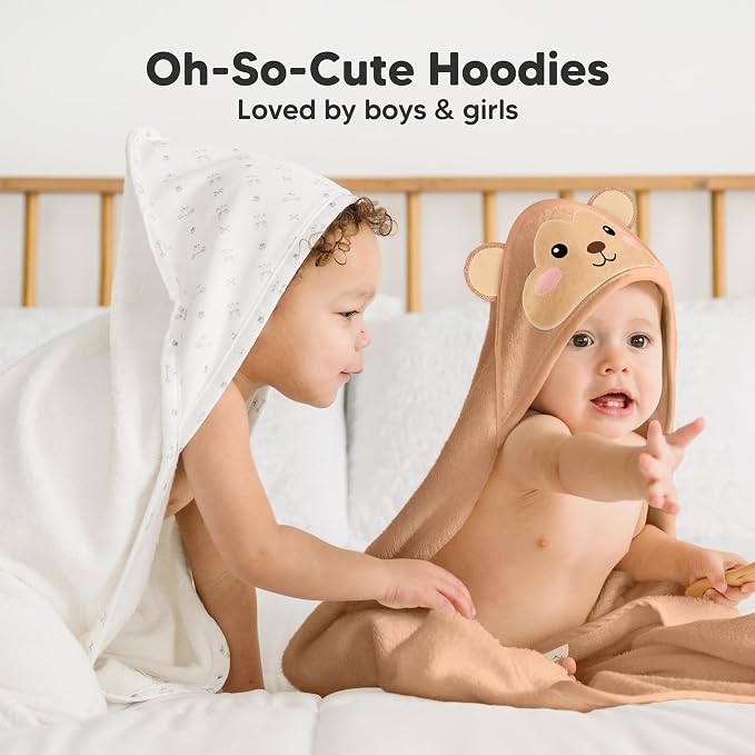 KeaBabies Hooded Baby Towel for Newborn - Image 7