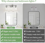 MOKATNG 3-Light Bathroom Light Fixtures, Vanity Light - Image 2