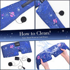 LC-dolida Sleep Mask with Bluetooth Headphones, Extra Large Silk Eye Mask - Image 7