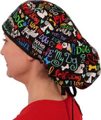Sparkling EARTH Big Hair Ponytail Classic Surgical Style Scrub Working Cap - Image 4