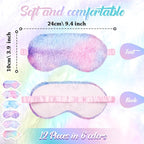 Cuffbow 12 Pcs Plush Sleeping Eye Masks Bulk Comfortable Sleep Eye Cover Mask - Image 2