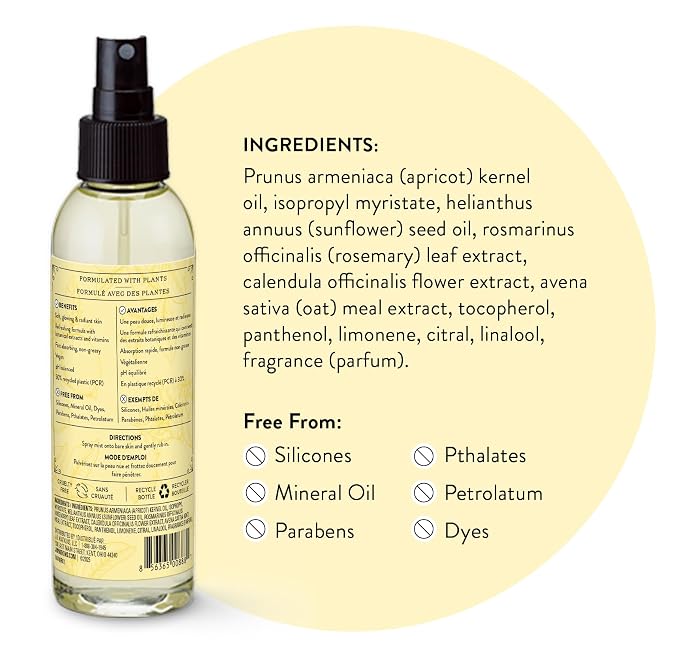J.R. Watkins Naturally Hydrating Body Oil Mist, Lemon Cream, 6 fl oz, 2 Pack - Image 7