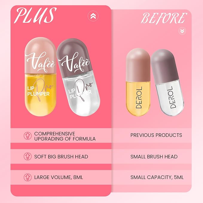 Lip Plumper by Vafee, Natural Lip Plumper and Lip Care Serum, Lip Enhancer - Image 7