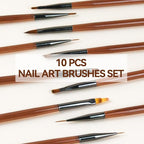 Nail Art Brushes Set with Nail Stand Holder - Image 8