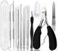 Ingrown Toenail File and Lifters Set, Professional Pedicure Tool Toenail by yeoeigm