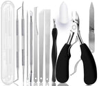 Ingrown Toenail File and Lifters Set, Professional Pedicure Tool Toenail by yeoeigm