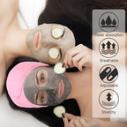 Whaline Spa Facial Headbands 3 Pieces Make Up Wrap Head Terry Cloth Headband - Image 5