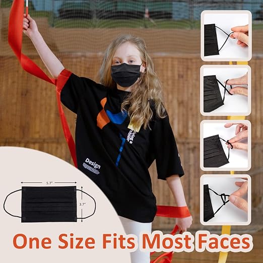 Borje Kids Masks 100 Pcs, Kids Disposable Face Masks - Image 5
