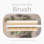 MainBasics Back Scrubber for Shower, Long Handle Body Brush - Image 2