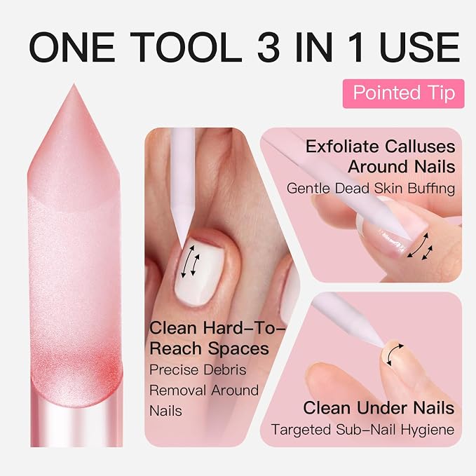 Curvlife 2-Pack Glass Cuticle Pushers - Image 4