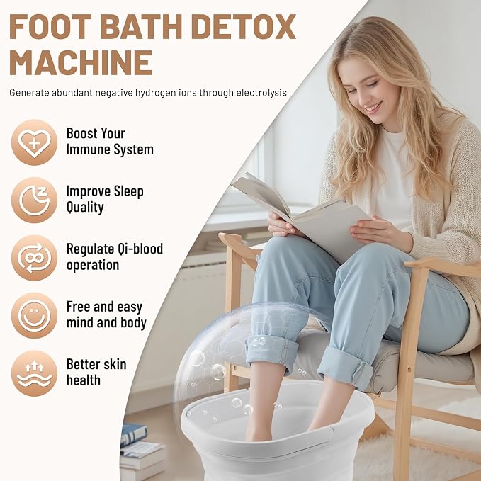 Ionic Foot Bath Detox Machine, Foot Detox Foot Bath Soak Tub - Image 4