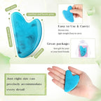 Sherr 24 Sets Gua Sha Facial Tools Bulk Resin Heart Shaped Guasha Boards - Image 3