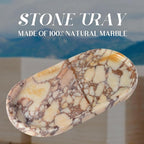 Koville Natural Marble Tray for Decor, Marble Vanity Tray for Perfume, Stone - Image 2