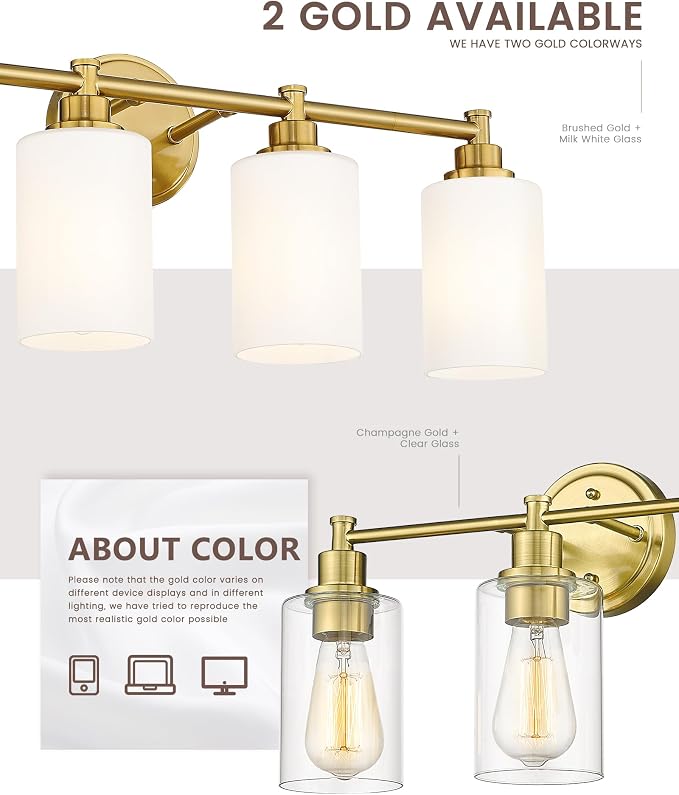 FEMILA Bathroom Vanity Light, Farmhouse Modern Vanity Lighting fixtures - Image 7