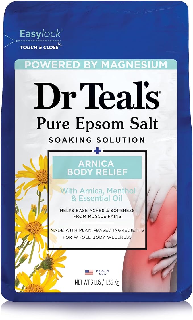Dr Teal's Epsom Salt Magnesium Soak, Arnica Body Relief by DrTeals