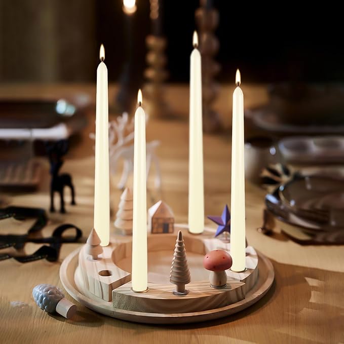 WPONSZU 16 Pack Ivory Taper Candles, 7-8 Hours Burn Time, Smokeless and Dripless - Image 6