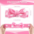 50 Pcs Pink Spa Headband Bulk Spa Sleepover Party Supplies - Image 2