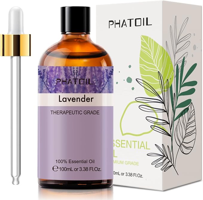 Lavender 3.38fl.oz Essential Oil, PHATOIL Aromatherapy Essential Oils - Image 2