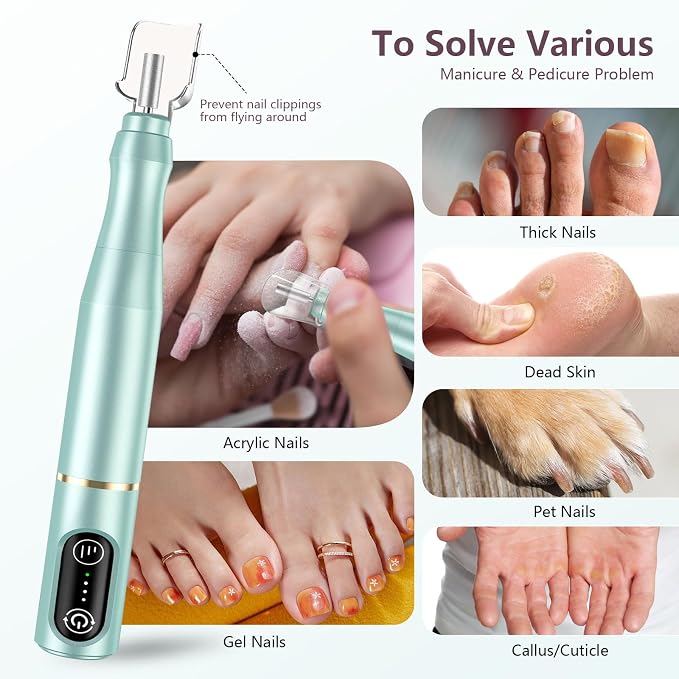 TUOBEO Cordless Nail Drill Electric Rechargeable File Kit, Professional Efile - Image 3
