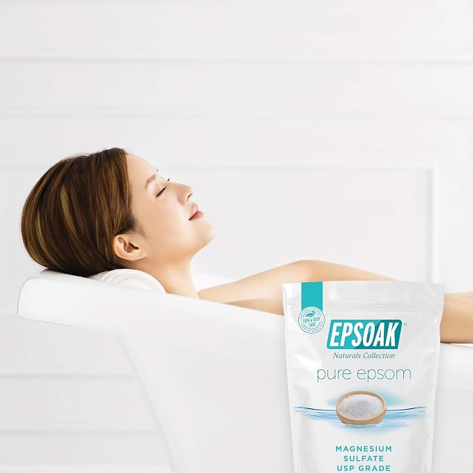 Epsoak Epsom Salt 2 lb. Magnesium Sulfate USP. Resealable Epsom Salt Bag - Image 4