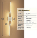 Joossnwell Brushed Nickel Vanity Light - Image 4