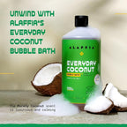Alaffia Everyday Coconut Bubble Bath, Purely Coconut Scent, 32 Oz Ea - Image 2