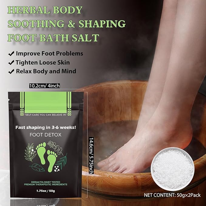 2Pack Herbal Body Detox Foot Soak Salt, Detox & Shaping Cleansing - Image 2