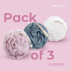 MainBasics Bath Shower Loofah Sponge Pouf Body Scrubber Exfoliator Body Wash - Image 6