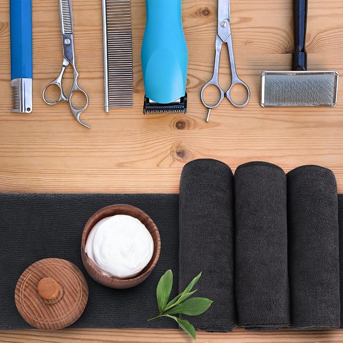 Orighty Black Salon Towel, Spa and Home Hair Care - Image 5