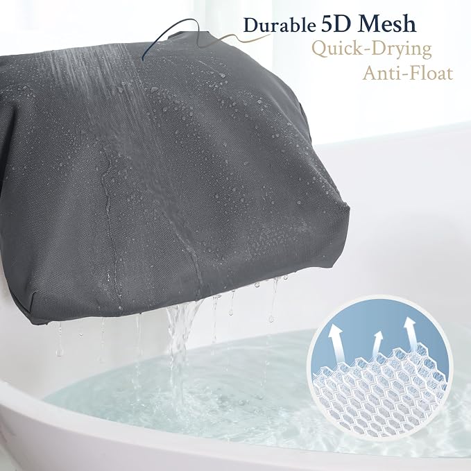 Luxury Bath Pillow for Bathtub, Soft & Comfortable Head Neck & Back Support - Image 4