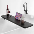 Tinamo Black Bathtub Caddy Tray Table | 35x9x2.5 Inch Large Bath Tub Tray by TINAMO