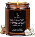 Sandalwood Jasmine Scented Candle by FFFRAGRFLOWING