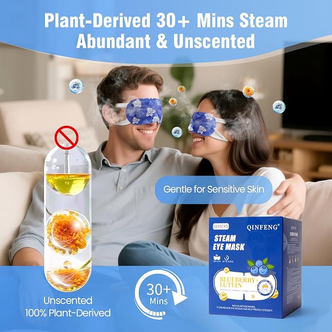 18 Packs Steam Eye Mask Self Heating Heated Eye Mask - Image 3