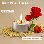 16 Pack Rose Tealight Candles - Image 2