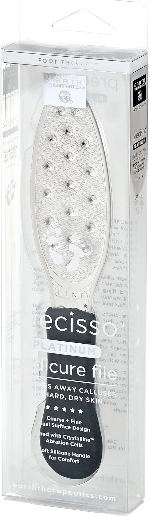 Earth Therapeutics Precisso Platinum Foot File by EarthTherapeutics