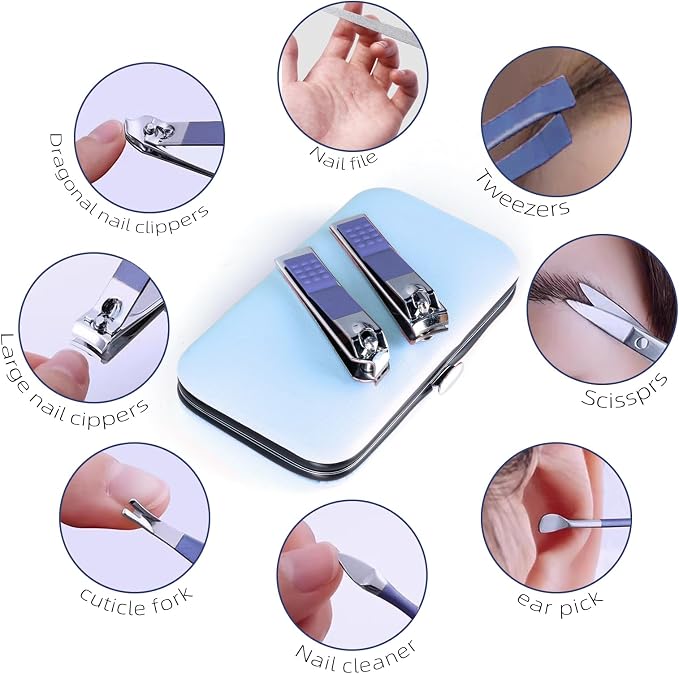 Manicure Set 8 in 1 Nail Clipper Set, Fingernail & Toenail Clippers, Manicure - Image 5