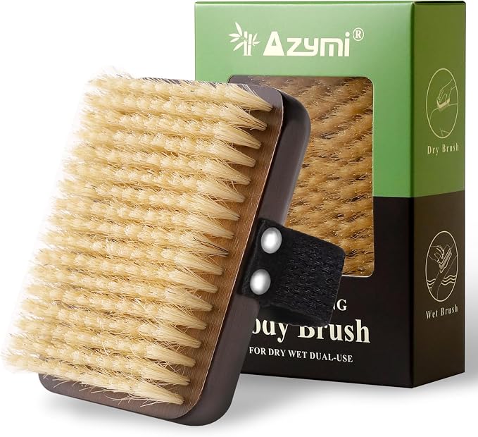 Dry Brushing Body Brush, Azymi Shower Brush by Azymi