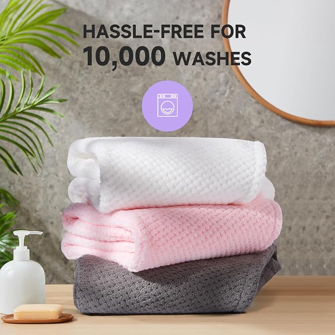 Umisleep 3 Pack Microfiber Hair Towel Wrap - Image 7